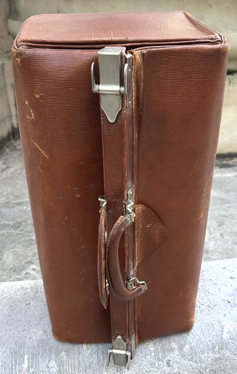 Sac mallette de médecin en cuir A.C.Breveté Bagage de docteur vintage Sac de Gladstone-photo-3