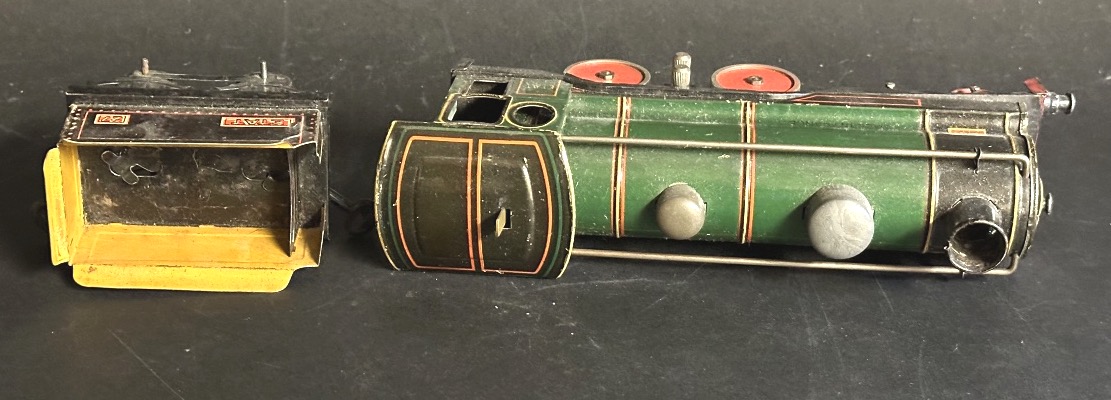 Charles ROSSIGNOL Locomotive vapeur No 26 avec tender Train jouet 1930-photo-3