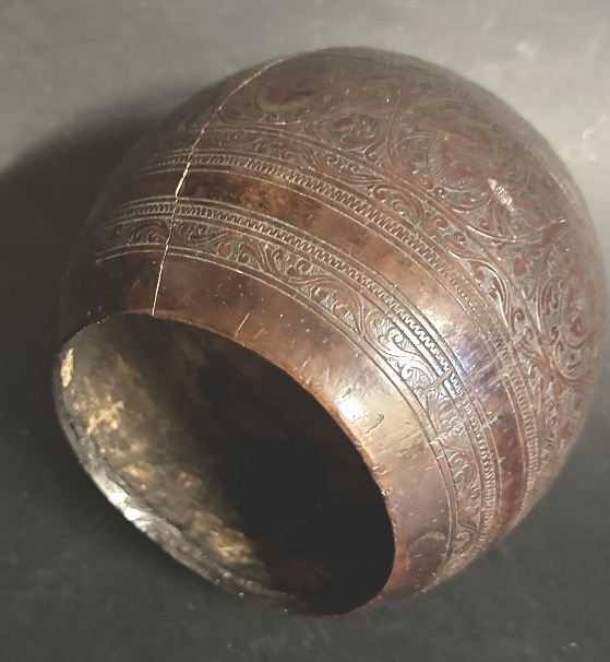 Engraved Coconut  19th Convict's Work-photo-2