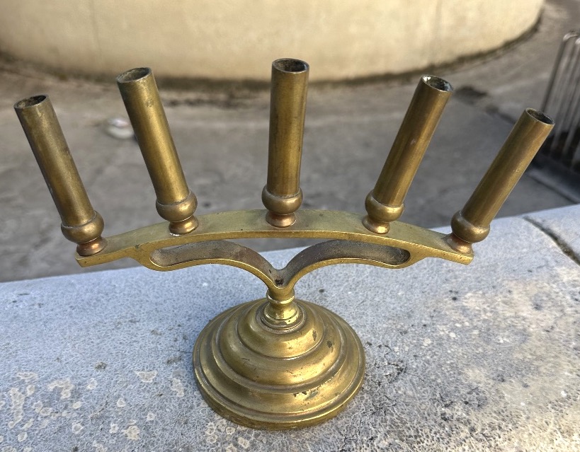 19th-century Bronze Cane Holder With 5 Brackets -photo-2