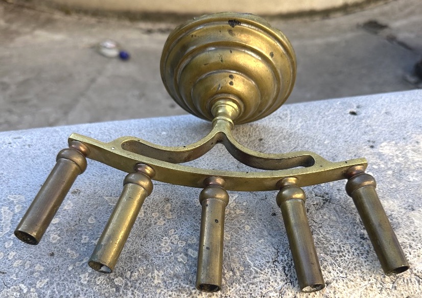19th-century Bronze Cane Holder With 5 Brackets -photo-3