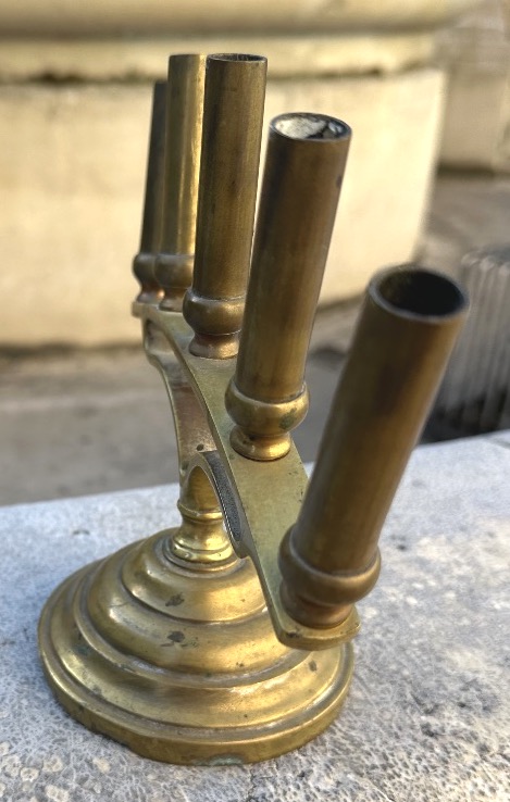 19th-century Bronze Cane Holder With 5 Brackets -photo-1