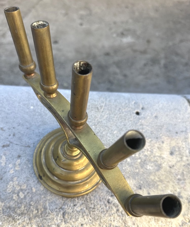 19th-century Bronze Cane Holder With 5 Brackets -photo-2
