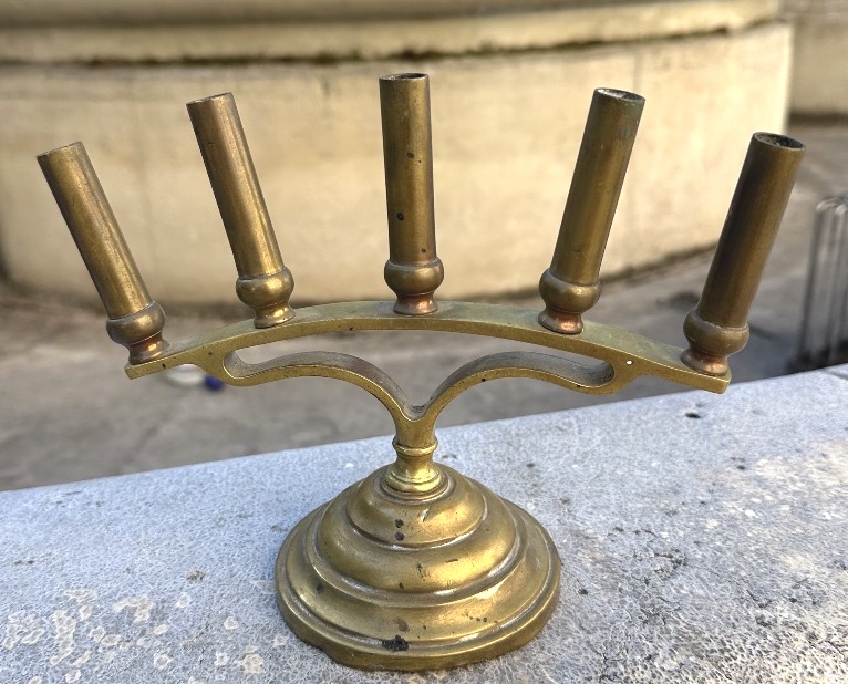 19th-century Bronze Cane Holder With 5 Brackets 