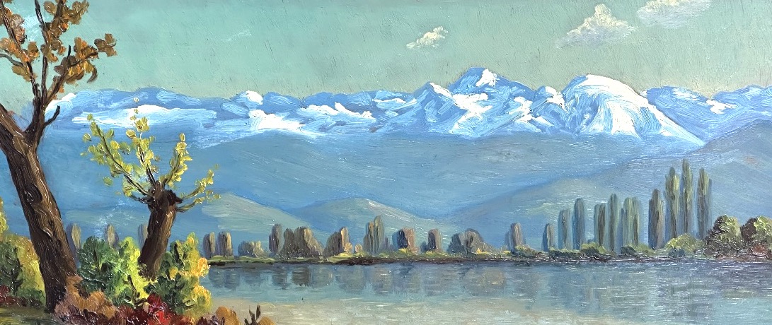 Lucien QUENARD 1902-1995 grande huile Massif de Belledonne et l’Isere Grenoble Alpes montagne-photo-2