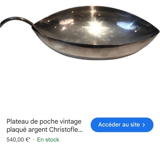 Christofle Gallia Ring Box Silver-plated Metal 1930, Signed; In Very Good Condition-photo-4