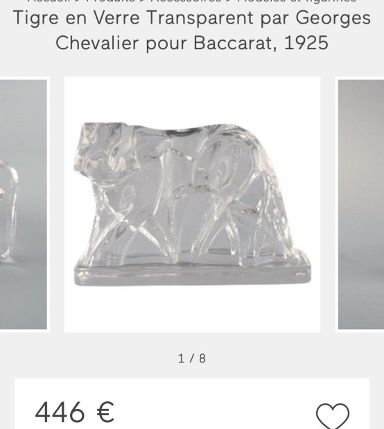 BACCARAT cristal Tigre 1925 par George Chevalier -photo-4