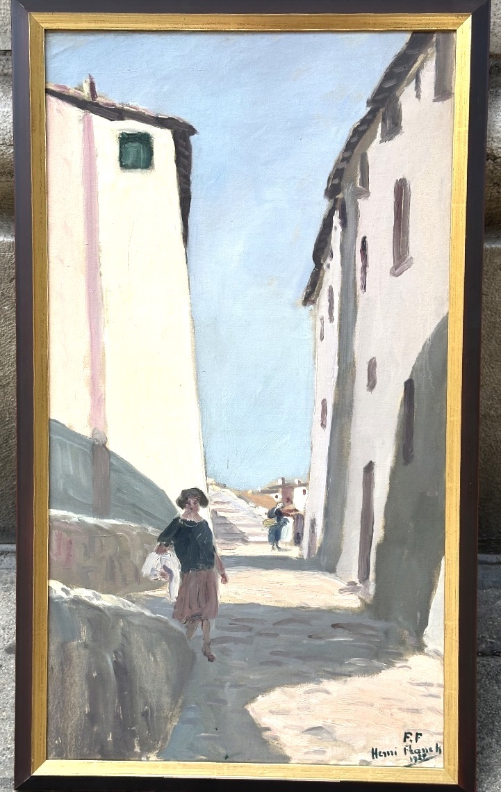 François Henri Flandrin Dit Franck Important Oil 1927