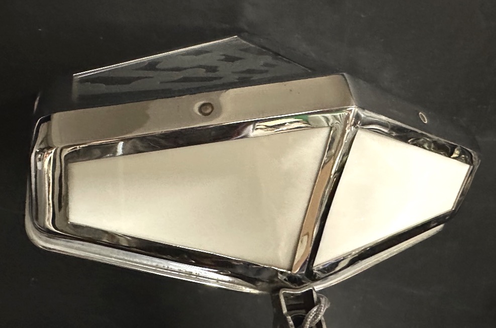 Grande lampe PIROUETT art déco Verres nuages 1930 -photo-1