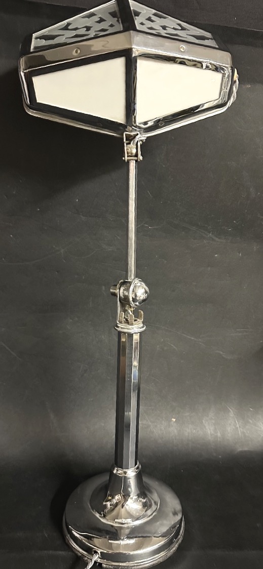 Grande lampe PIROUETT art déco Verres nuages 1930 -photo-6