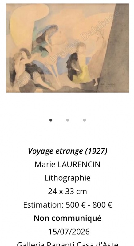 Marie LAURENCIN 1883-1956 d’après 5 jeunes femmes dont une cavalière Épreuve collotype couleur-photo-6