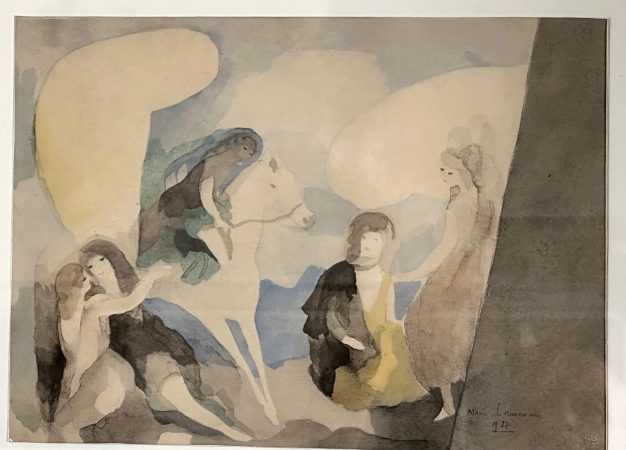 Marie LAURENCIN 1883-1956 d’après 5 jeunes femmes dont une cavalière Épreuve collotype couleur