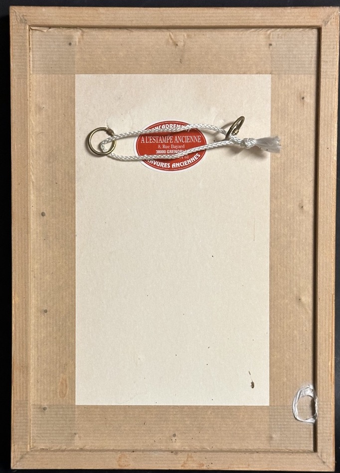 J. LACROSE 1881 Huile sur porcelaine signée Fillette au fagot en très bon état-photo-1
