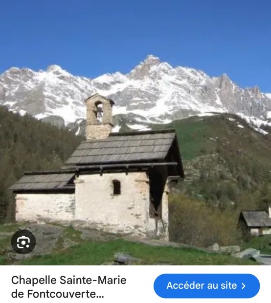 Albert BOUCHERAT 1909-1989 Huile chapelle Sainte-Marie de Fontcouverte à Névache Hautes Alpes -photo-4