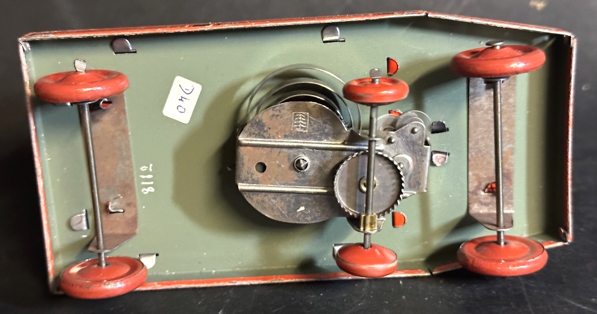 Rare German Toy: Lithographed Tin Ride-on Toy; Like-new Condition -photo-4