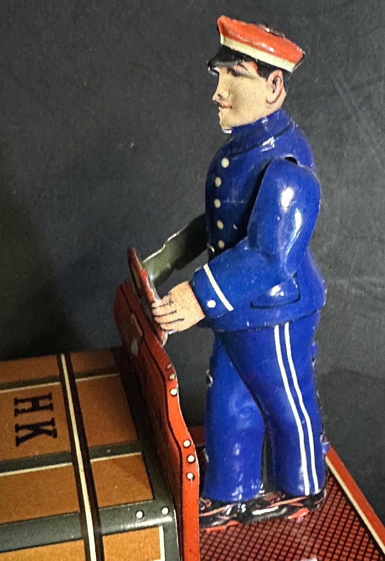 Rare German Toy: Lithographed Tin Ride-on Toy; Like-new Condition -photo-5