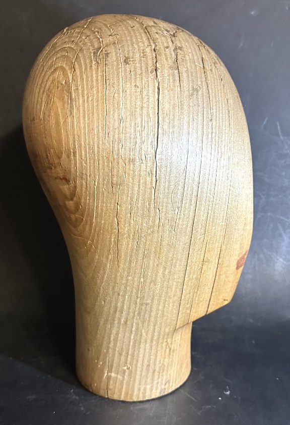 Ancienne marotte Art Deco 1930 de modiste ou chapelier en bois massif-photo-1