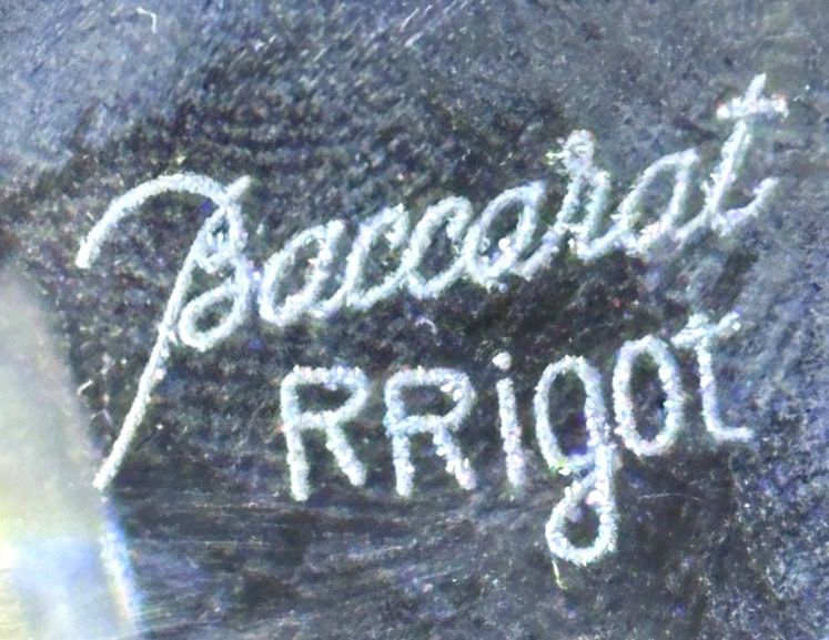 CHOUETTE Cristallerie BACCARAT et Robert RIGOT 1929-2023 cristal signé en très bon état-photo-3