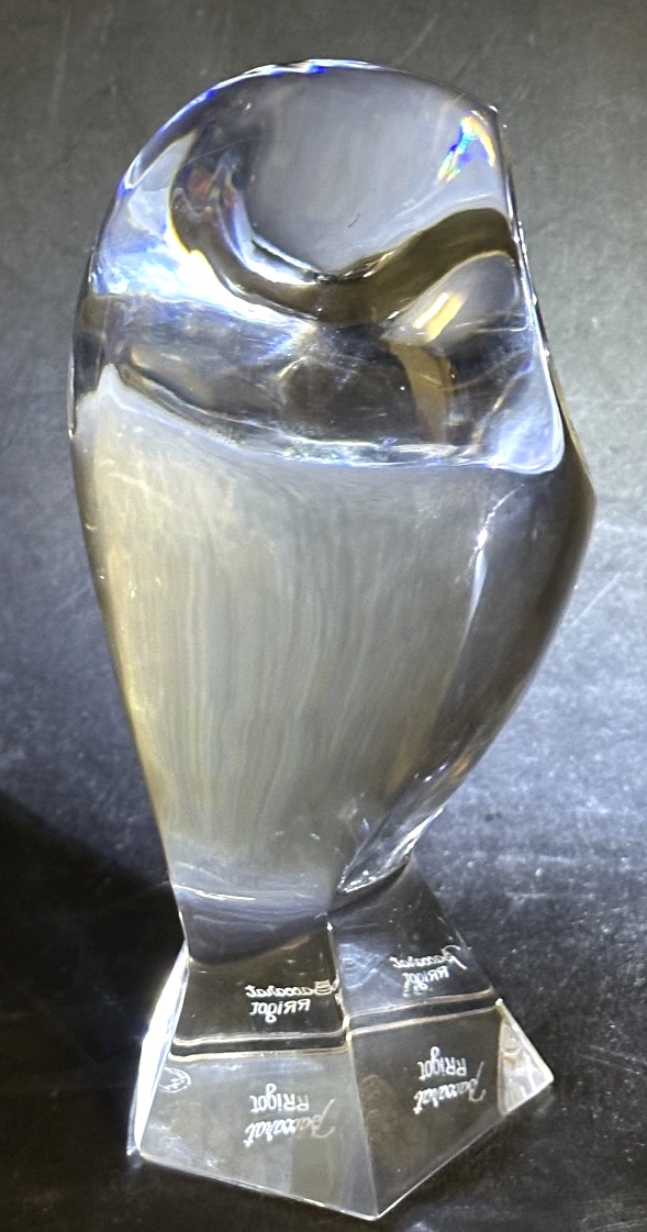 CHOUETTE Cristallerie BACCARAT et Robert RIGOT 1929-2023 cristal signé en très bon état-photo-2