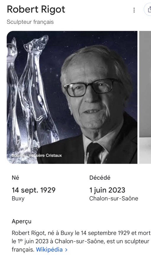 CHOUETTE Cristallerie BACCARAT et Robert RIGOT 1929-2023 cristal signé en très bon état-photo-4