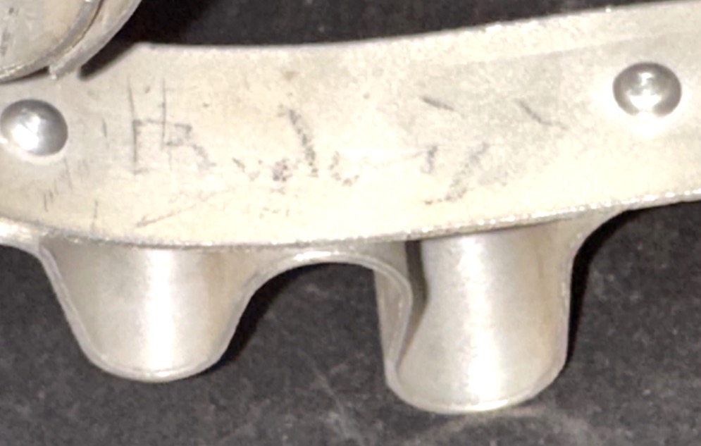 1940 Paperweight, Signed "balin?" In Brushed Aluminum, "cheval" Aluminum-photo-2