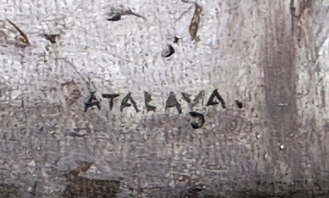 Enrique ATALAYA 1851-1913 Huile encadrée 19eMousquetaire à l’épée et forgeron Espagne -photo-4