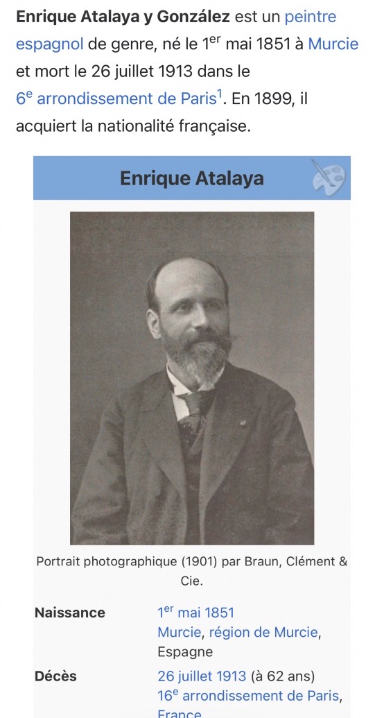 Enrique ATALAYA 1851-1913 Huile encadrée 19eMousquetaire à l’épée et forgeron Espagne -photo-2