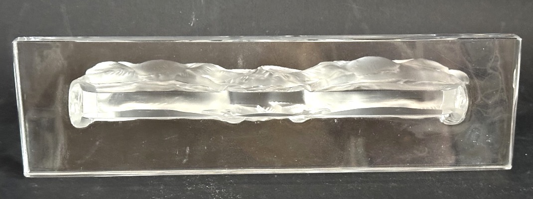 Lalique Glass Sculpture Two Goats Created By René Lalique In 1936. In Very Good Condition.-photo-2