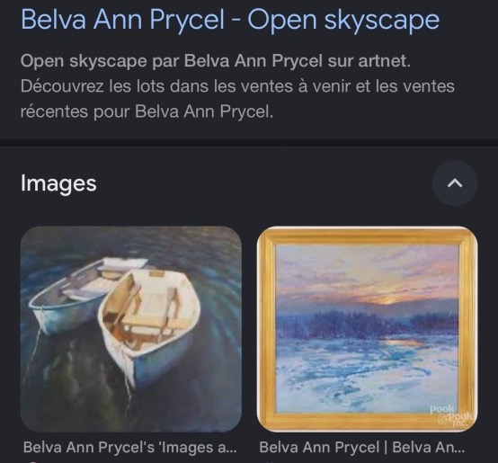 Belva Ann Prycel American Artist  Large Oil Painting, *evening Tide*; Signed -photo-7