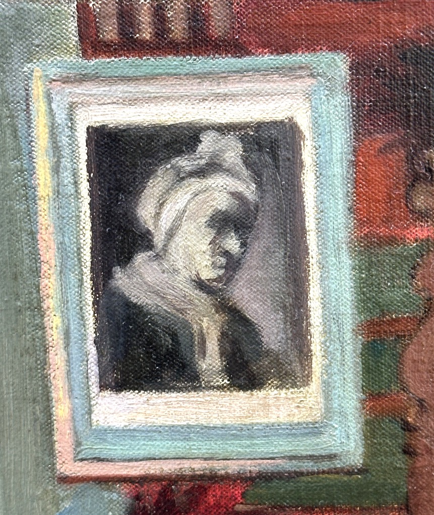 Atelier d’artiste Grande huile H. GARCIA 1913 signé collectionneur en très bon état-photo-2