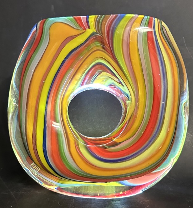 Spectacular Murano Vase From The 1960s/1970s, Italy, Made Of Blown Glass-photo-2