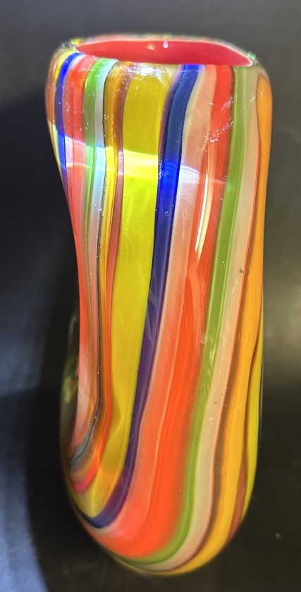 Spectacular Murano Vase From The 1960s/1970s, Italy, Made Of Blown Glass-photo-4
