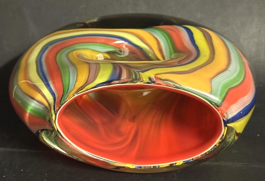 Spectacular Murano Vase From The 1960s/1970s, Italy, Made Of Blown Glass-photo-1