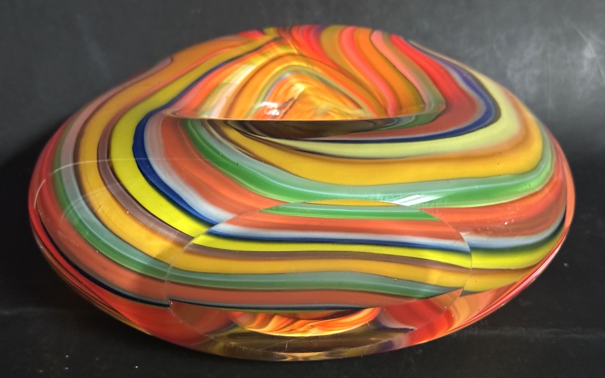 Spectacular Murano Vase From The 1960s/1970s, Italy, Made Of Blown Glass-photo-2