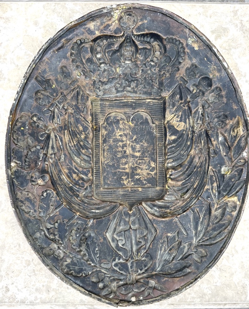 RARE plaque de Notaire Époque Monarchie de Juillet 1830-1848 Louis Philippe couronne -photo-2