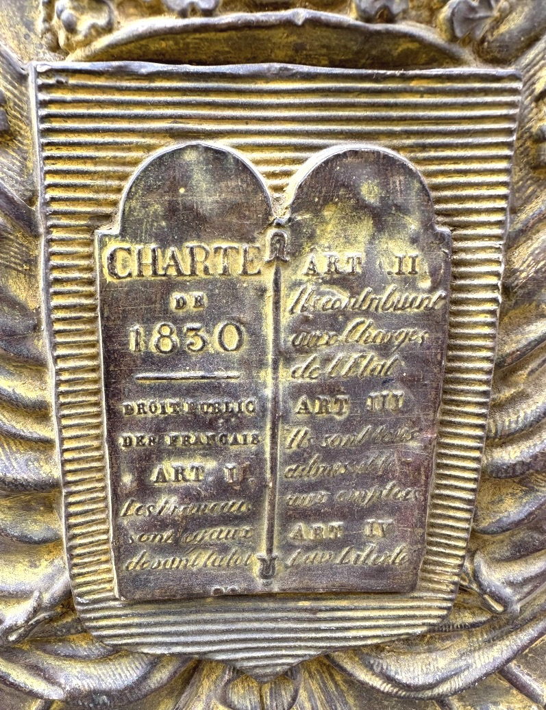 RARE plaque de Notaire Époque Monarchie de Juillet 1830-1848 Louis Philippe couronne -photo-3