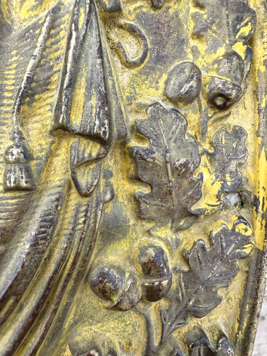RARE plaque de Notaire Époque Monarchie de Juillet 1830-1848 Louis Philippe couronne -photo-4
