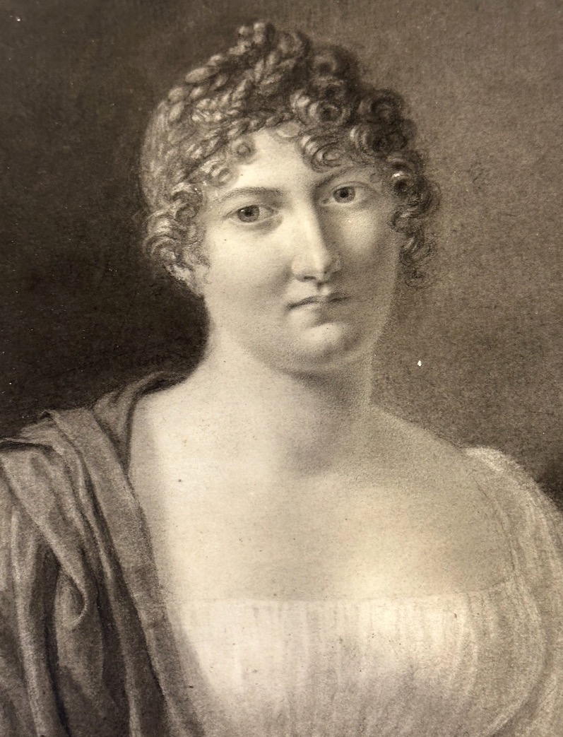 Stéphanie De Virieu1785–1873 Early 19th Drawing Depicting Alexandre Perrin (née Sophie Meyer)-photo-3