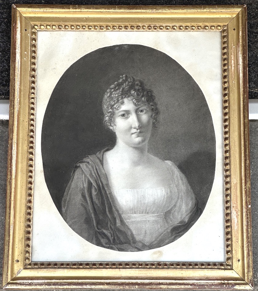 Stéphanie De Virieu1785–1873 Early 19th Drawing Depicting Alexandre Perrin (née Sophie Meyer)