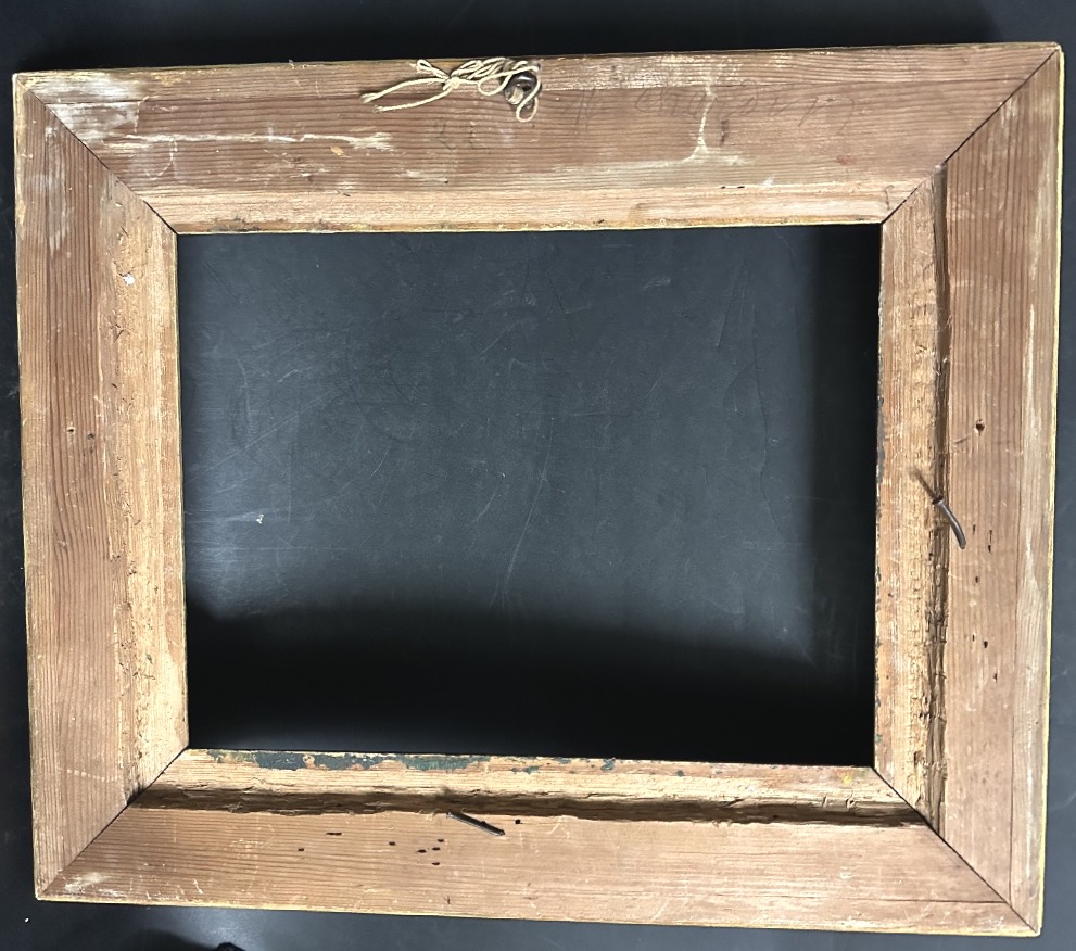 Cadre XIXe pour tableau 5P Intérieur feuillure 35x26,5 cm Louis-Philippe Restauration -photo-4