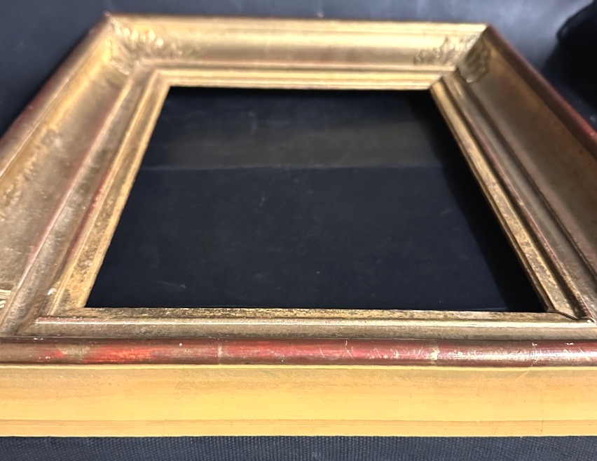 Cadre XIXe pour tableau 5P Intérieur feuillure 35x26,5 cm Louis-Philippe Restauration -photo-1