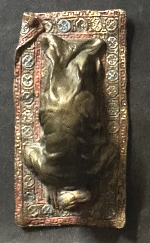 Franz Xavier BERGMANN 1861-1936 LA PRIÈRE bronze de Vienne orientaliste signé Namaz arabe Islam-photo-1