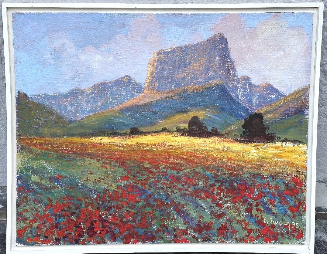 Richard Tassan Major Oil Painting: Mont Aiguille As Seen From Clelles, Trièves, Isère, Alps, Grenoble