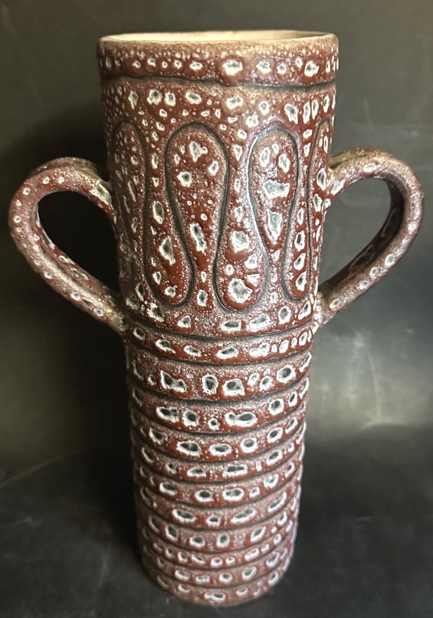 Austruy Ceramic Vase With Handles, 1960, Jean Austruy, 1910–2012
