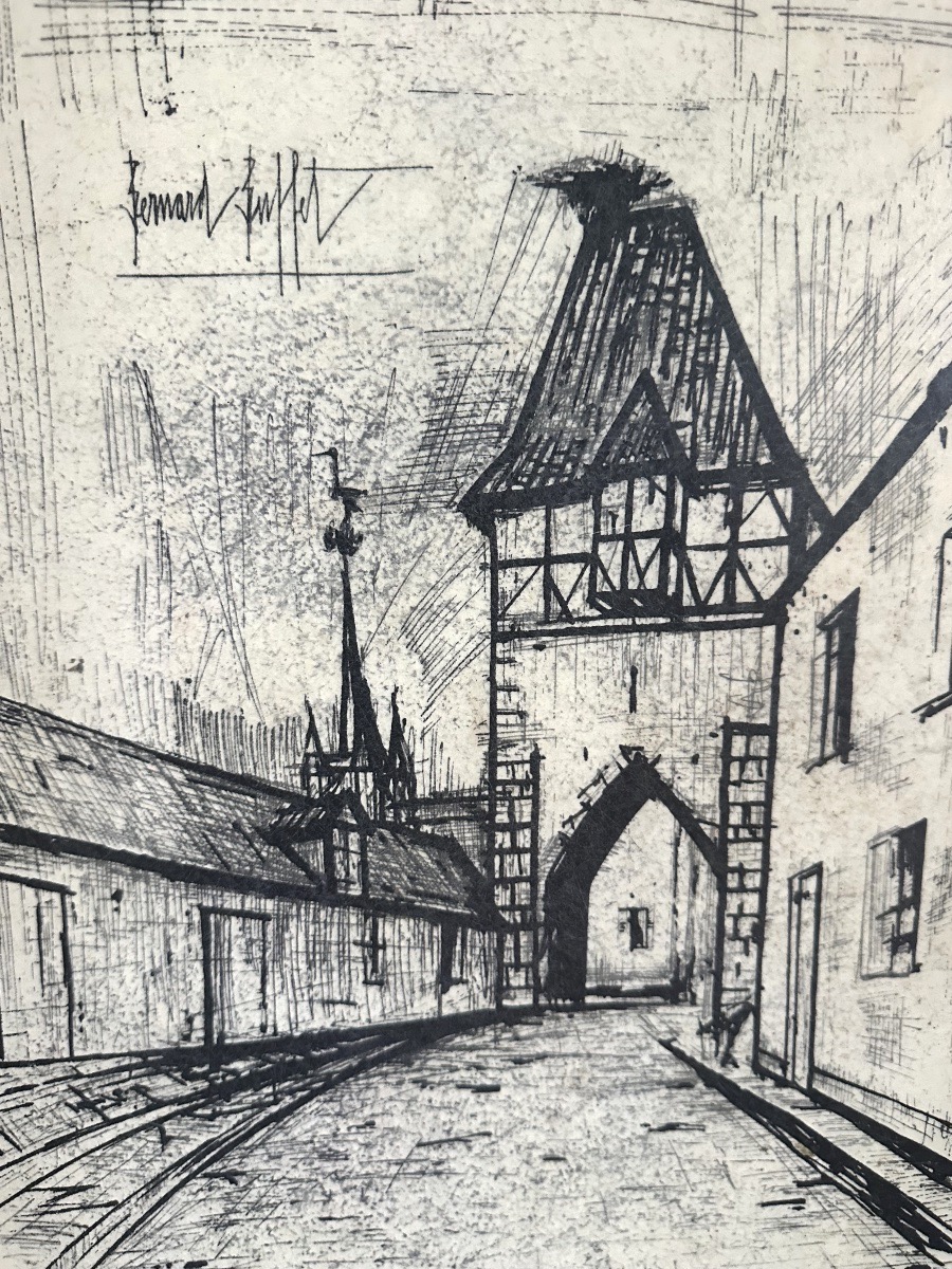 Plateau de Service Bernard BUFFET 1960 vintage-photo-2