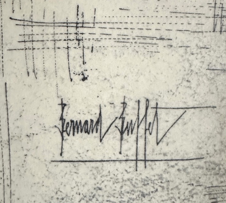 Plateau de Service Bernard BUFFET 1960 vintage-photo-3