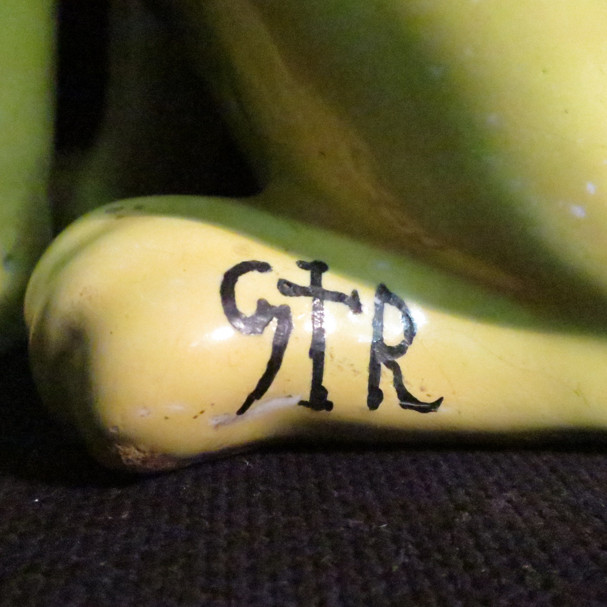 Emile GallÉ Cat In Glazed Faience Art Nouveau Hearts In Very Good Condition-photo-2