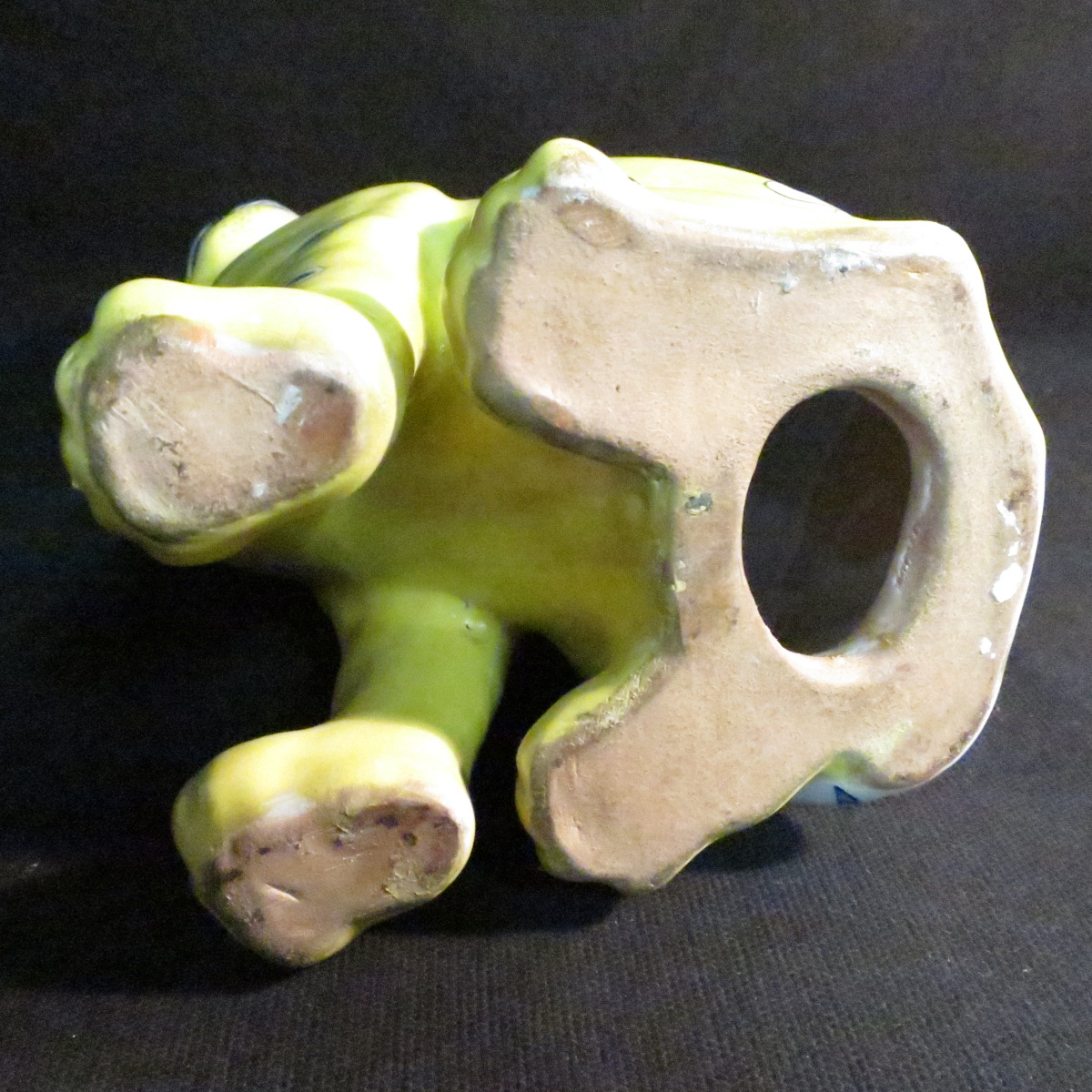 Emile GallÉ Cat In Glazed Faience Art Nouveau Hearts In Very Good Condition-photo-3