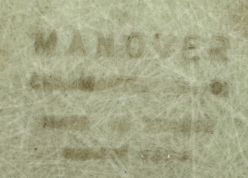 Carzou Vintage Manover Deluxe Edition Numbered Serving Tray, Leather And Fibre, 1960 -photo-1