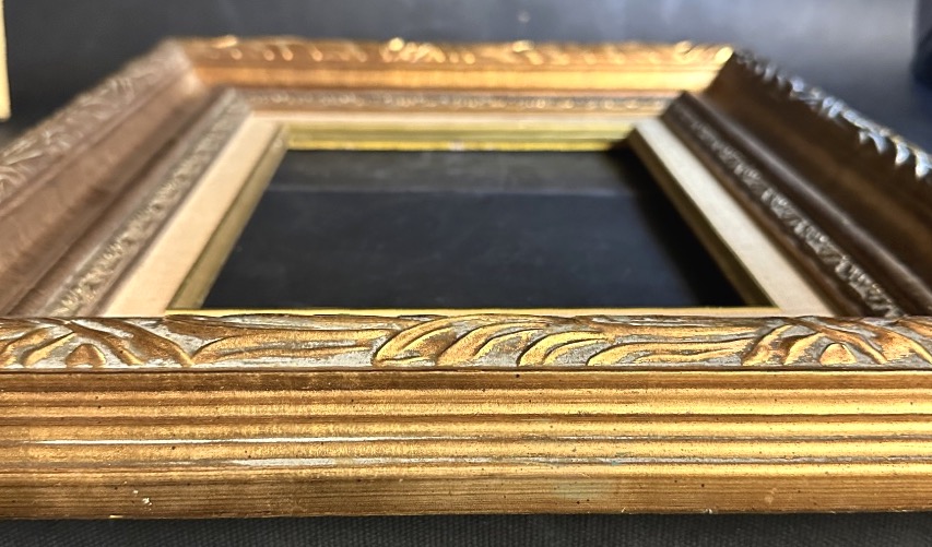 Cadre en bois doré 2F Dimension de la vue peinture 24x19cm  XXe en très bon état-photo-4